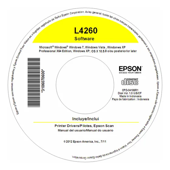Cd Instalaçao Impressora Epson L4260