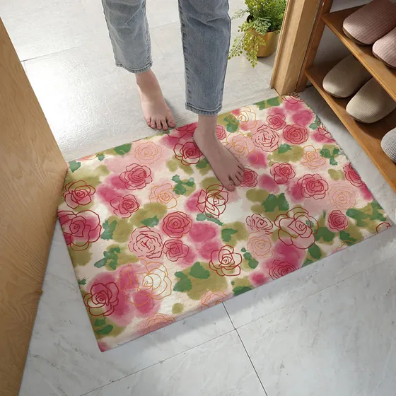 Alfombra Baño 16 X 24  Absorbente Lanuda Simple Ondulado