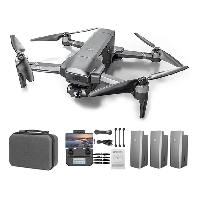 F22s Pro 4k Drone Sensor 3.5 Km Cámara 3 Baterias Accesorios