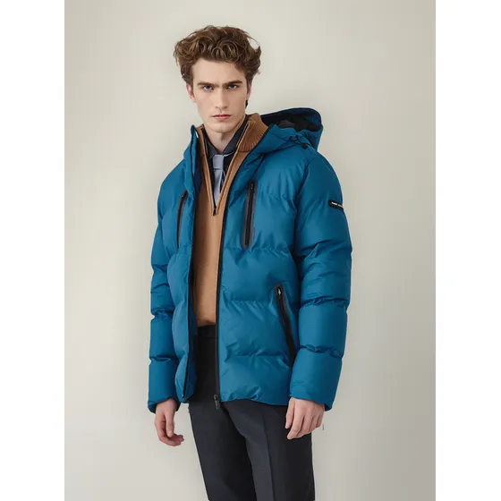 Camperas Infladas Hombre Parka Abrigada Con Capucha