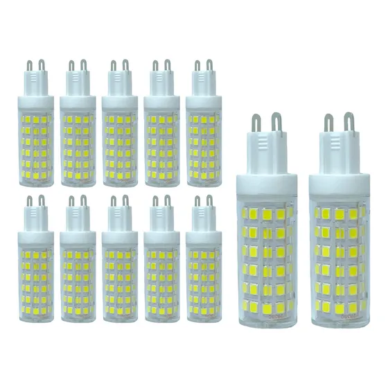 10x Lâmpada Led Halopim G9 9w Branco Frio E Quente Promoção