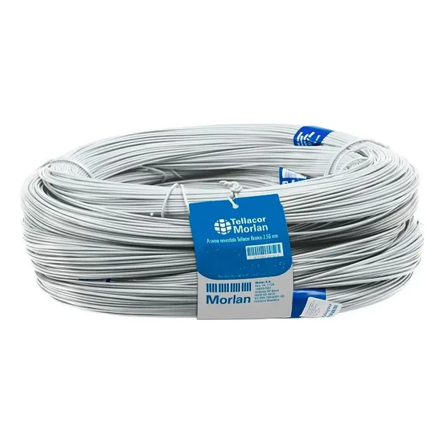 Arame Revestido Tellacor 2,5mm 1kg Morlan Cor Branco