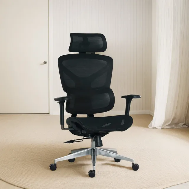 Silla De Oficina Giratoria Flip Pro Syncro Brazo 3d. Ofideas Negro Malla