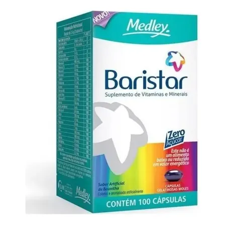 Baristar Com 100 Capsulas Sabor Baunilha Suplemento Medley
