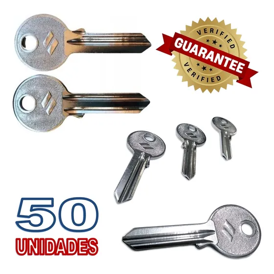Pack 50 Llave Nueva Cerrajería Derecha Izquierda Combinada