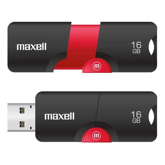Maxell Memoria Usb Flix 16 Gb Ngr/rojo