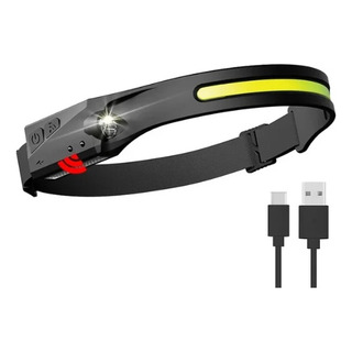 Lámpara De Cabeza Con Sensor Impermeable Recargable Tipo C Lámpara De Cabeza Con Sensor Impermeable Recargable Tipo C