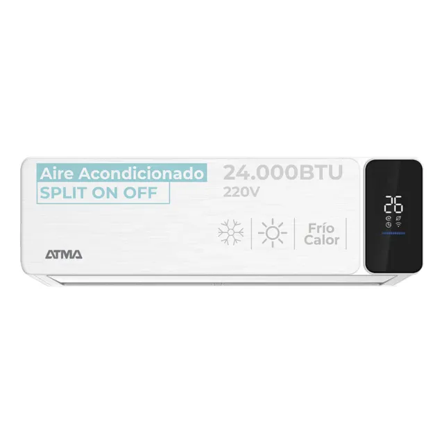 Aire Acondicionado Atma Split Frío Calor 24000btu