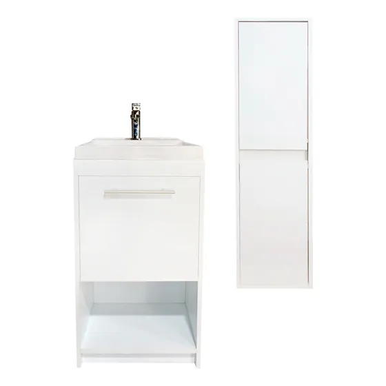 Gabinete Para Baño Con Lavabo Y Mueble De Almacenamiento 