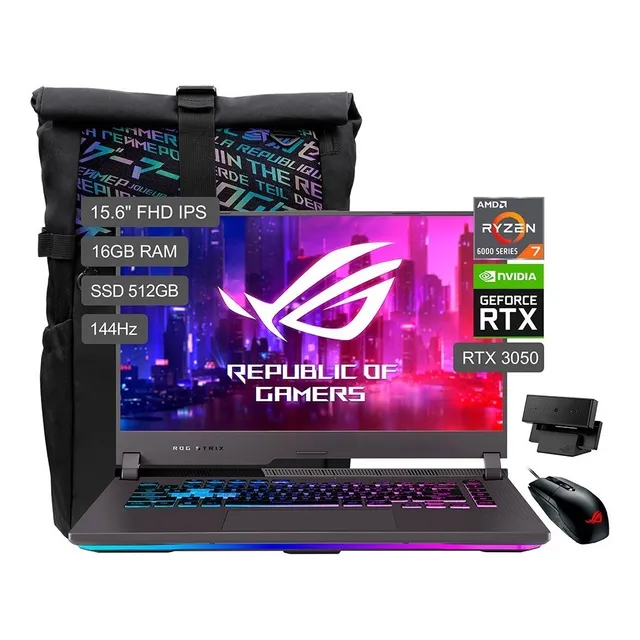 Laptop Rog Strix G513rc Ryzen7-6800h 16gb 512gb Rtx3050 W11