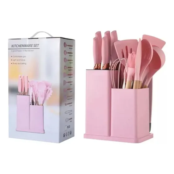 Set De Utensilios De Cocina 19 Piezas Silicón