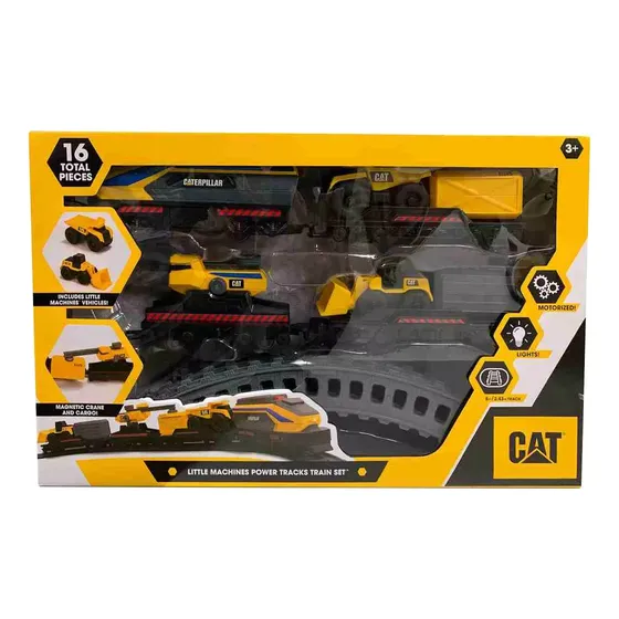 Little Machines Power Tracks Train Set Cat