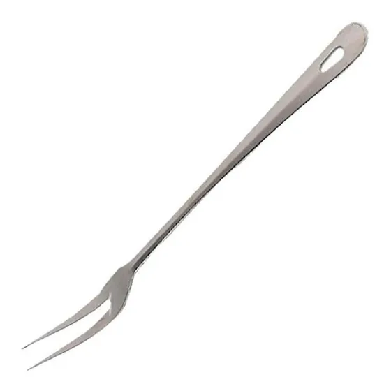 Garfo Grande Em Aço Inox Churrasco / Cozinha 33cm