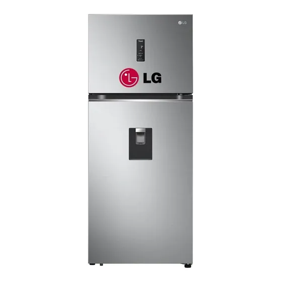 Refrigeradora LG Top Freezer Gt37sgp No Frost 374l Plateada Color Plateado