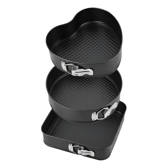 Set X 3 Moldes Pasteles Antiadherente Figura Desmontables 