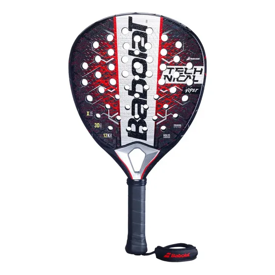 Paleta De Padel Babolat Technical Viper 2025 Negro/rojo