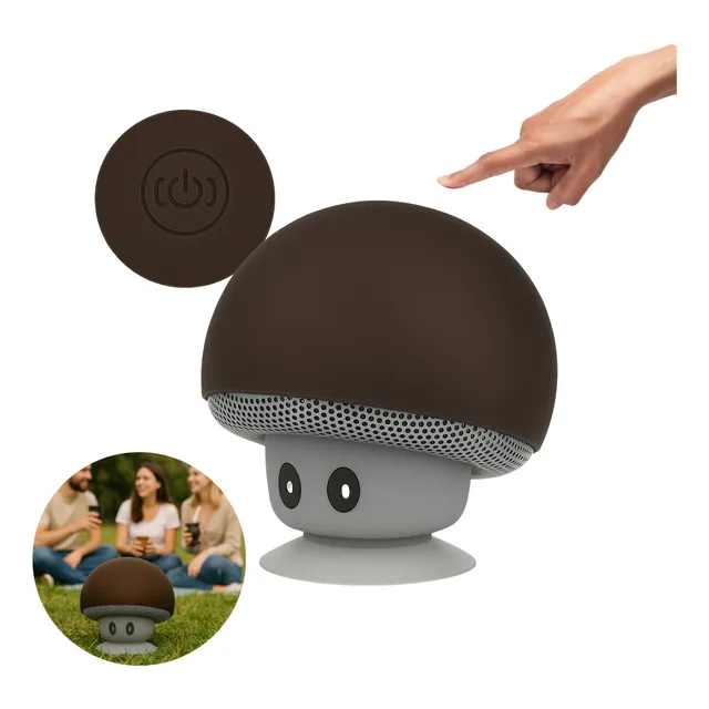 Parlante Bluetooth Hongo De Colores Parlante De Honguito