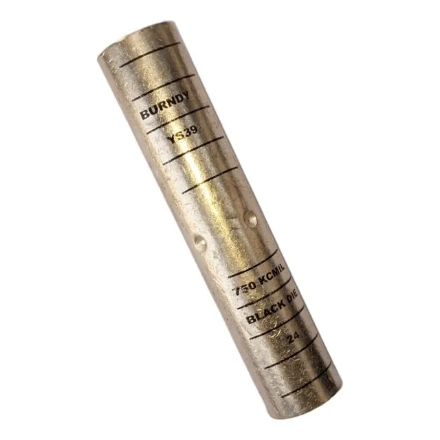 9pz Conector Cilindrico Ponchable Bimetalico 1/0 Cañón Largo