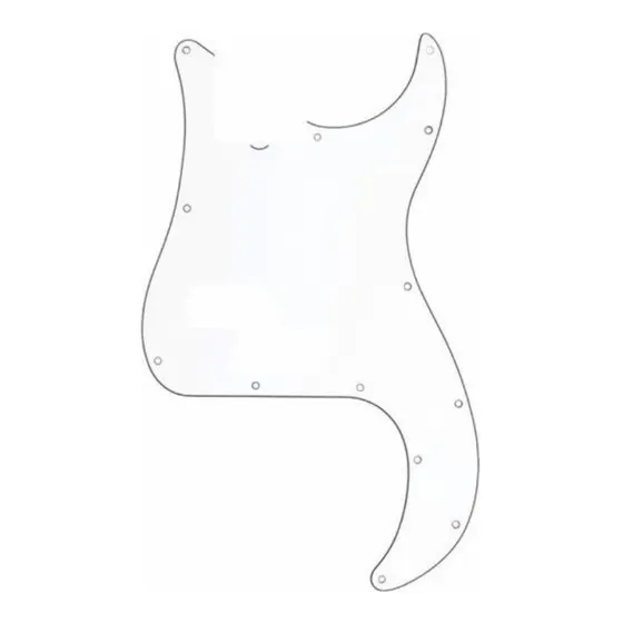 Pickguard Fender Precision Bass Vintage 62' Blanco