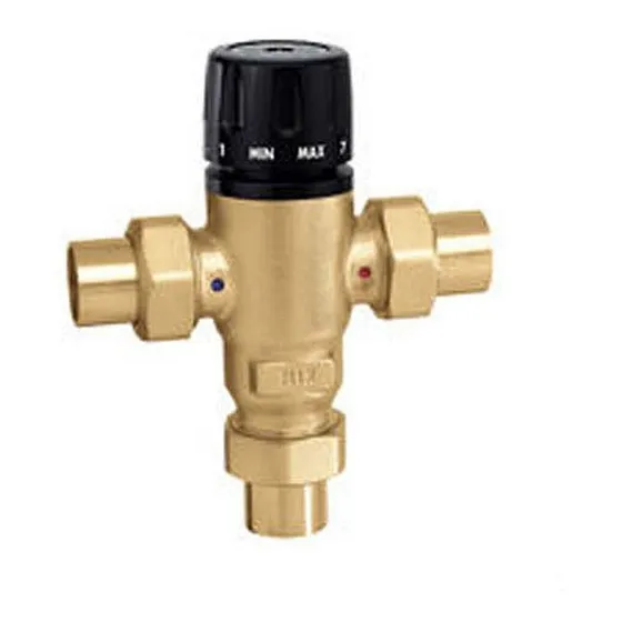Caleffi Valvula Mezcla Termostatica Via Laton Bajo Sudor