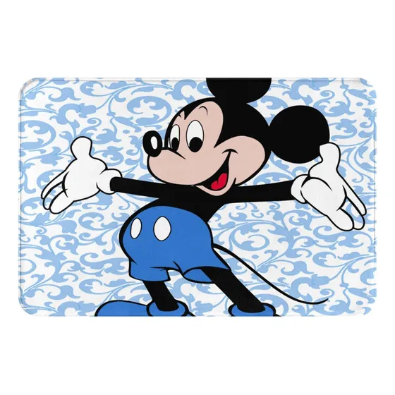 Linda Alfombra Baño Dibujo Animado Antideslizante Suave Agua