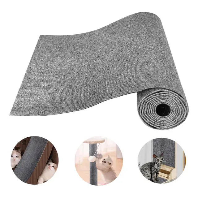 Alfombrilla Antiarañazos Para Gatos, 40 Cm X 200 Cm, Autoadh