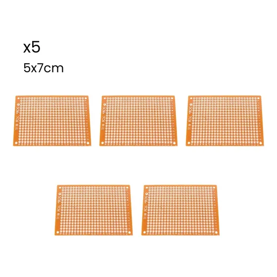 Baquelita Universal Pcb Perforada 5cm X 7cm Circuitos Kit 5