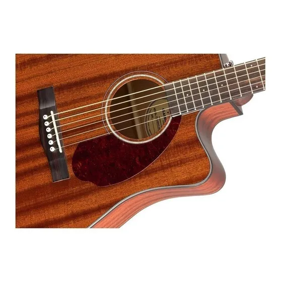 Violão eletroacústica Fender Classic Design CD-140SCE All-Mahogany para destros nogueira brilhante