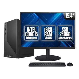 Computador Completo 2eletro Office FĂĄcil Intel Core I5, 16gb Ram, Ssd 240gb, Monitor Led 15.4 - Cdf-0101of Computador Completo 2eletro Office FĂĄcil Intel Core I5, 16gb Ram, Ssd 240gb, Monitor Led 15.4 - Cdf-0101of