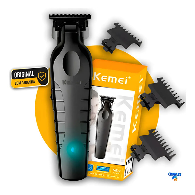 Máquina De Acabamento Corta Cabelo Profissional Kemei 2299 P Preto 127/220v Máquina De Acabamento Corta Cabelo Profissional Kemei 2299 P Preto 127/220v
