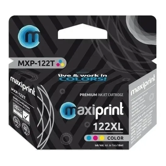 Cartucho De Tinta Compatible Hp 122xl Negro Y Color Garantiz