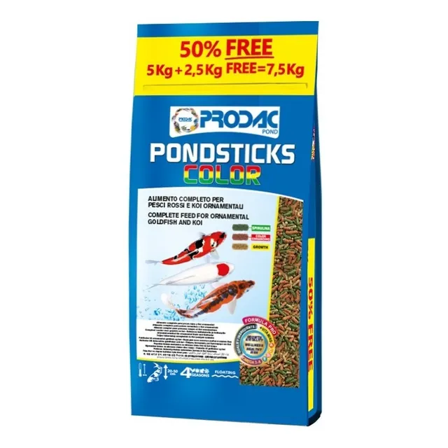 Alimento Peces Koi Aumenta Color Pondstick Color 7.5k 