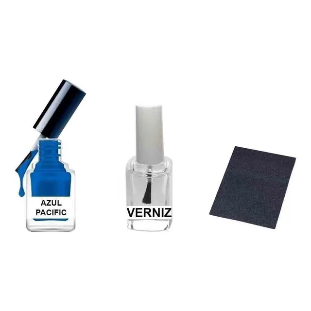 Tinta Tira Risco Automotiva Compass Pacific Azul