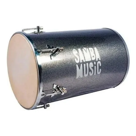 Rebolo Phx Cromado 50x12 Pele Couro Samba Music E Pagode