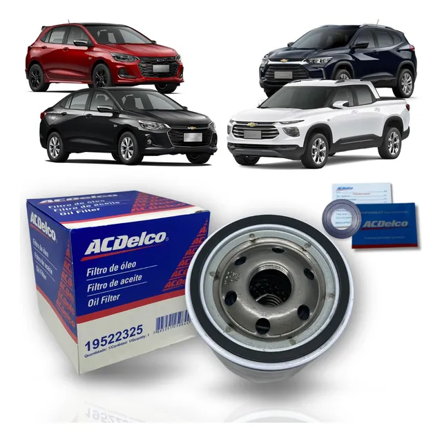Filtro De Óleo Gm Onix Tracker Montana 20/ Cruze 1.4t + Anel