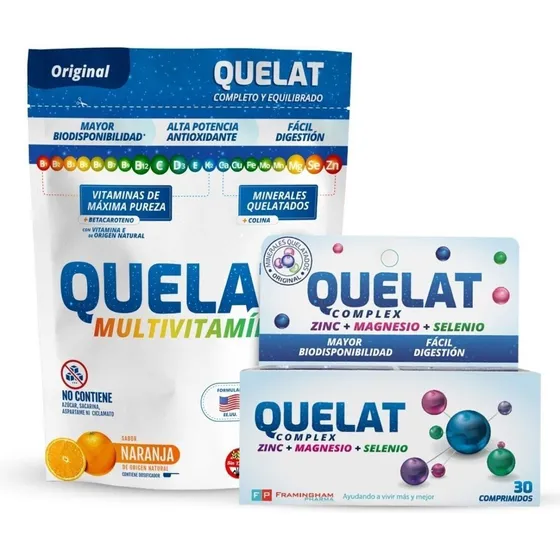 Quelat Complex 30 Comp. + Quelat Multivitamínico Oferta!!