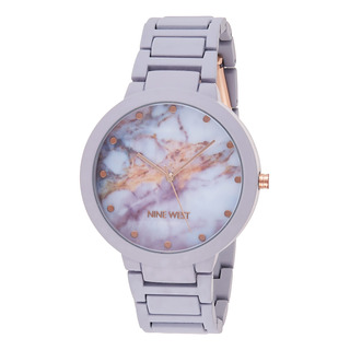 Pulsera De Goma Watch Nine West, Color Lavanda, Para Mujer Pulsera De Goma Watch Nine West, Color Lavanda, Para Mujer
