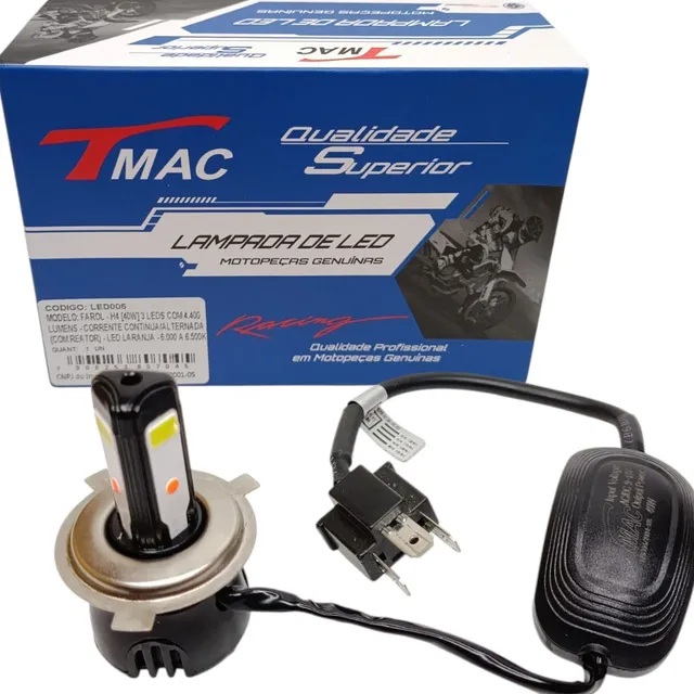  Farol Led 3d Titan 150  Bros  150/160  Moto Bi-xenon 8000k