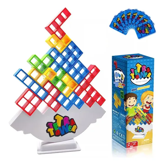 Torre Tetris Juego De Equilibrio Didáctico Niño Tetra Tower