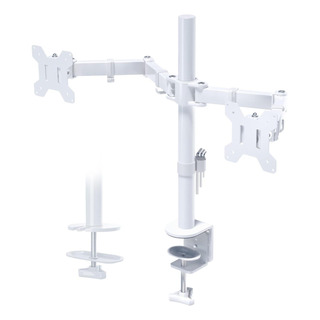 Bontec Dual Monitor Stand White, Monitor Montaje Para Led Lc Bontec Dual Monitor Stand White, Monitor Montaje Para Led Lc