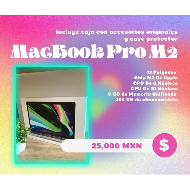 Apple Macbook Pro De 10 Chip M2 256 Gb Ssd - Plata