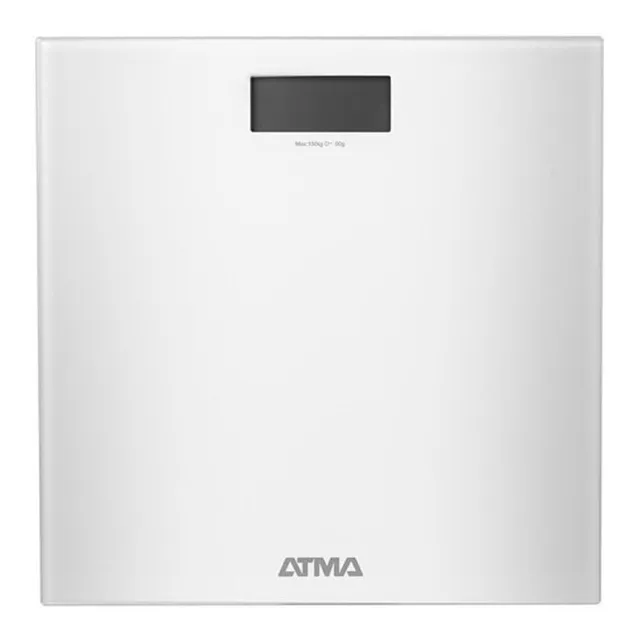 Balanza Digital Atma Ba7504 Vidrio Templado Hasta 150kg Color Blanco