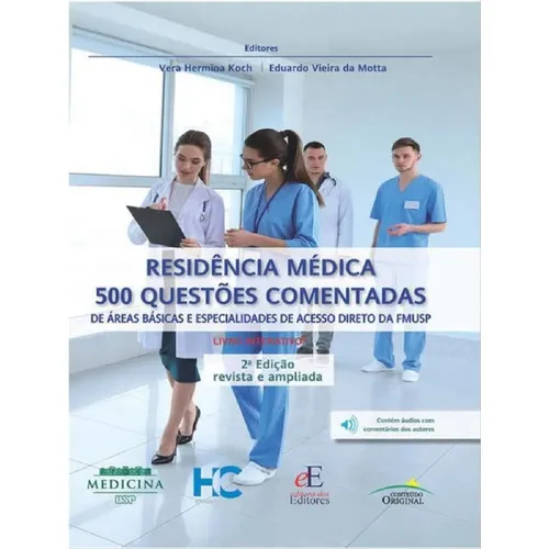 Residência Médica 500 Questões Comentadas, De Motta, Eduardo Vieira Da | Koch, Vera Hermina. Editora Dos Editores, Capa Dura Em Português, 2023