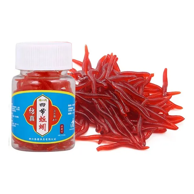 Lombriz Artificial De Pesca Señuelo De Con Olor A Pescado