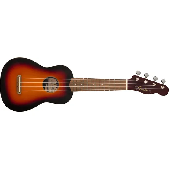 Ukulele Fender Venice Soprano Sunburst, meses e frete. Cor: Sunburst
