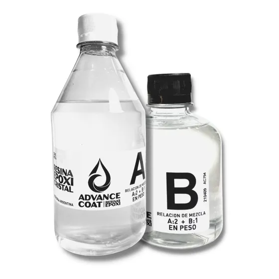 Resina Epoxy Cristal Vidrio Liquido Advance Coat Glass 750g