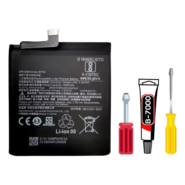 Baterla Para Mi 9t Pro, Redmi K20 Pro - Bp40 + Kit Reparo