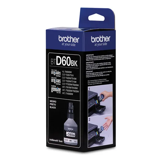 Tinta Original Brother Negro  Bt D60bk  T220 T310 T510 T710