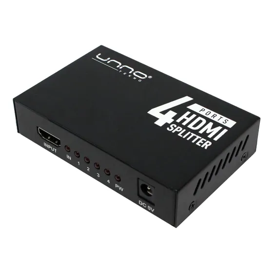 Adaptador Splitter 1x4 Puertos Amplificador De Video 4k Tv