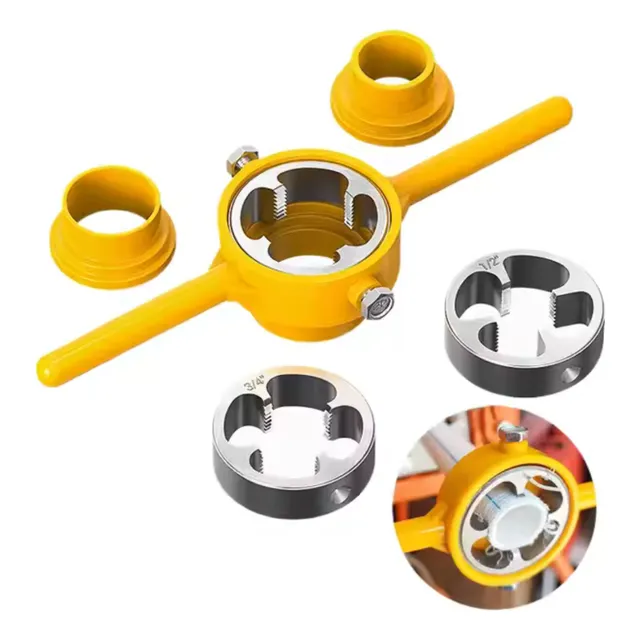Kit Herramientas Roscas De Pvc Y Tubos Matrices 1/2 1 3/4